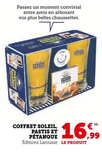 Hyper U Coffret Soleil, Pastis et Pétanque offre