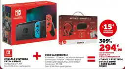 Hyper U KONIX Console nintendo switch neon + pack gamer offre