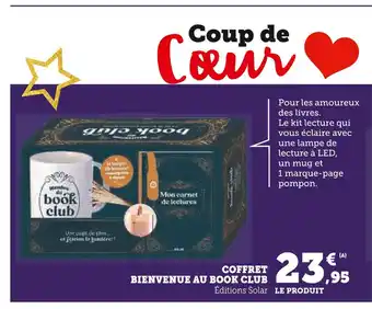 Hyper U BIENVENUE AU BOOK CLUB Coffret offre