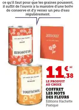 Hyper U Coffret Les Mots des Fleurs offre