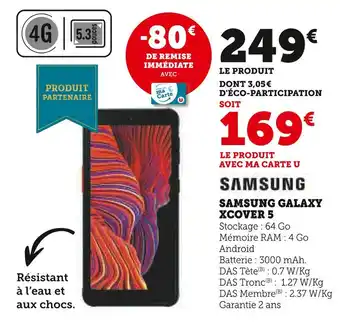 Hyper U Samsung Galaxy XCover 5 offre
