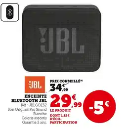 Hyper U JBL Enceinte Bluetooth offre
