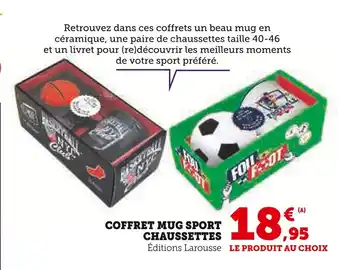 Hyper U Coffret Mug Sport Chaussettes offre