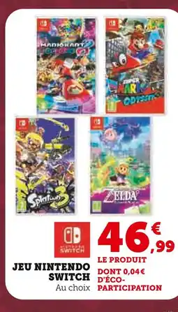 Hyper U Jeu nintendo switch offre