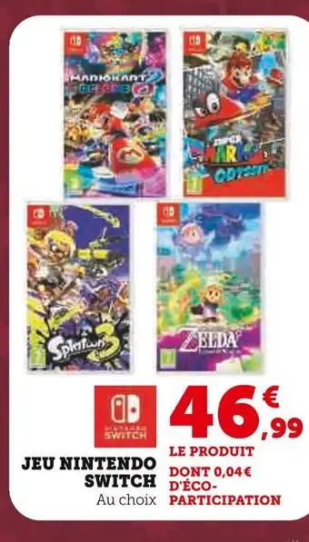 Hyper U Jeu nintendo switch offre