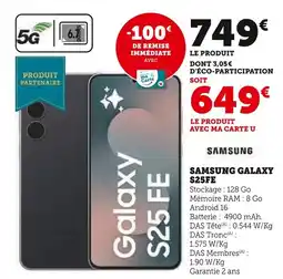 Hyper U Samsung galaxy s25fe offre