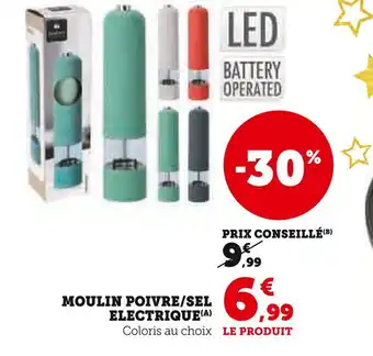 Hyper U Moulin Poivre/Sel Électrique offre