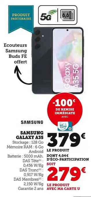 Hyper U Samsung Galaxy A35 offre