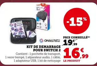 Hyper U ONIVERSE Kit de démarrage pour Switch 2 offre