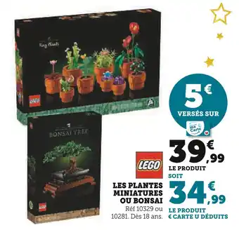 Hyper U LEGO Les plantes miniatures offre