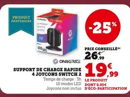 Hyper U Support de charge rapide 4 joycons switch 2 offre