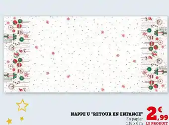 Hyper U U Nappe Retour en Enfance offre