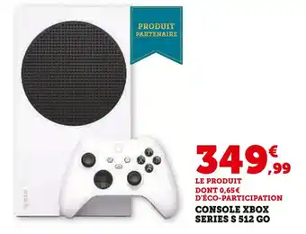 Hyper U Console Xbox Series S 512 Go offre
