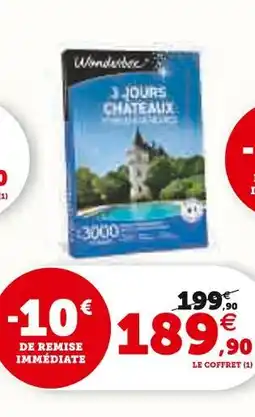 Hyper U Wonderbox 3 Jours Châteaux et Demeures offre