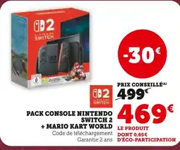 Hyper U Pack Console Nintendo Switch 2 + Mario Kart World offre