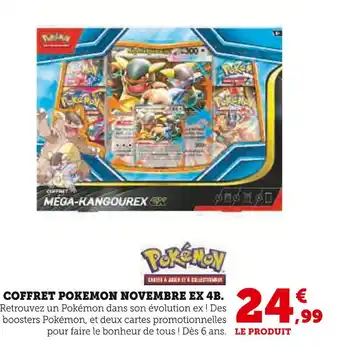 Hyper U Coffret Pokémon Novembre EX 4B offre