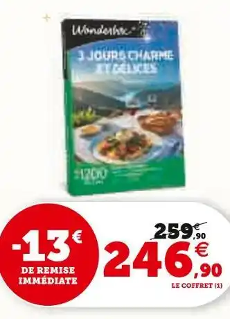Hyper U Wonderbox 3 jours charme et saveurs offre