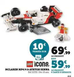 Hyper U LEGO McLaren MP4/4 & Ayrton Senna offre