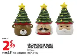 Auchan Décoration de table avec base led actuel offre