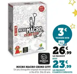 Hyper U Micro macro crime city offre