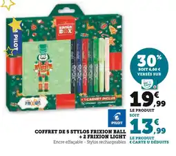 Hyper U PILOT Coffret de 5 stylos Frixion Ball + 2 Frixion Light offre