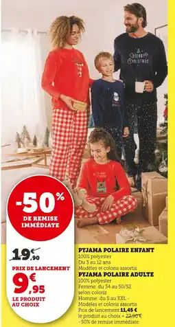 Hyper U Pyjama polaire enfant offre