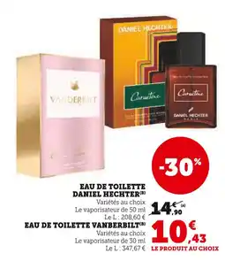 Hyper U DANIEL HECHTER Eau de Toilette offre