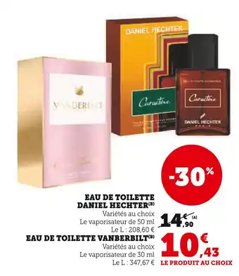 Hyper U DANIEL HECHTER Eau de Toilette offre