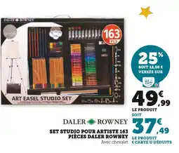 Hyper U DALER ROWNEY Set studio pour artiste 163 pièces offre