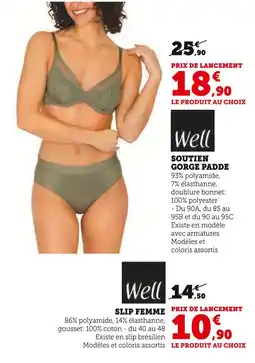 Hyper U Well Soutien gorge padde offre