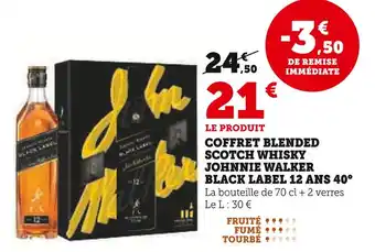 Hyper U JOHNNIE WALKER Coffret Blended Scotch Whisky Black Label offre