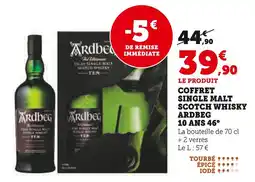 Hyper U Ardbeg Coffret Single Malt Scotch Whisky 10 Ans 46° offre