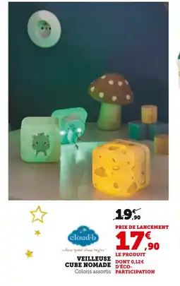 Hyper U CLOUD-B Veilleuse Cube Nomade offre