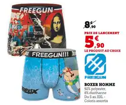 Hyper U FREEGUN Boxer Homme offre