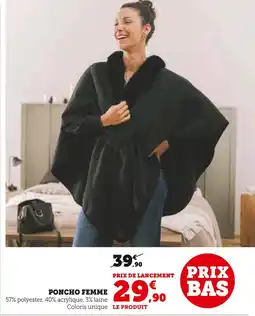 Hyper U Poncho Femme offre