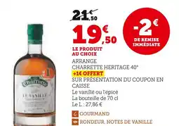 Hyper U CHARRETTE HERITAGE Arrange 40° offre