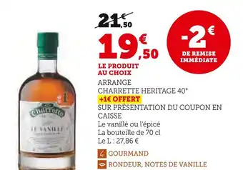 Hyper U CHARRETTE HERITAGE Arrange 40° offre