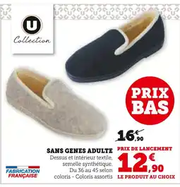 Hyper U U Sans Genes Adulte offre