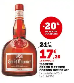 Hyper U GRAND MARNIER Liqueur Cordon Rouge 40° offre