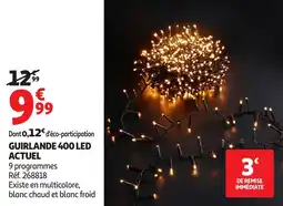 Auchan Guirlande 400 led actuel offre