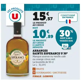 Hyper U Sainte Esperance Arranges Sainte Esperance U 30° offre
