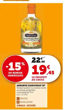 Hyper U DAMOISEAU Arrange 30° offre