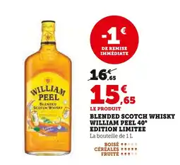 Hyper U WILLIAM PEEL Blended Scotch Whisky offre