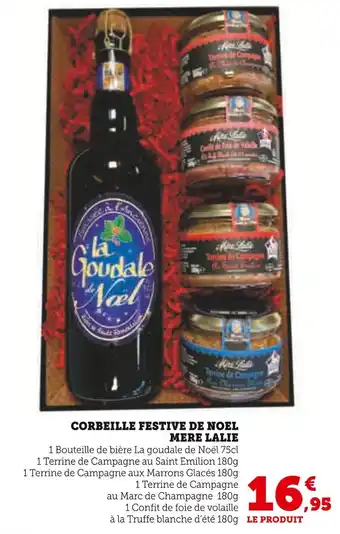 Hyper U MERE LALIE Corbeille Festive de Noël offre