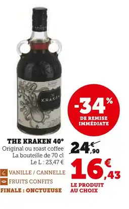 Hyper U Thé Kraken 40° offre