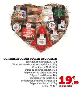 Hyper U Lucien Georgelin Corbeille Coeur offre