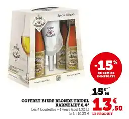 Hyper U KARMELIET Coffret bière blonde tripel 8,4° offre