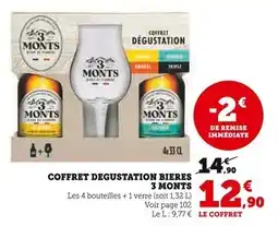 Hyper U 3 Monts Coffret Degustation Bières offre