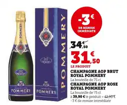 Hyper U ROYAL POMMERY Champagne AOP offre