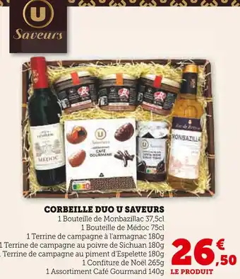 Hyper U U SAVEURS Corbeille Duo offre
